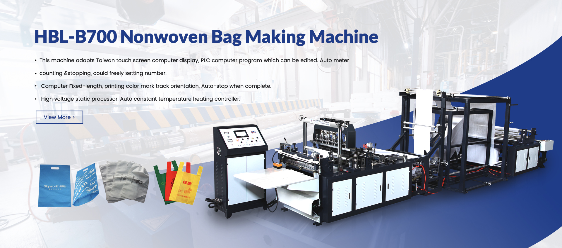 Nonwoven bag making machine supplier