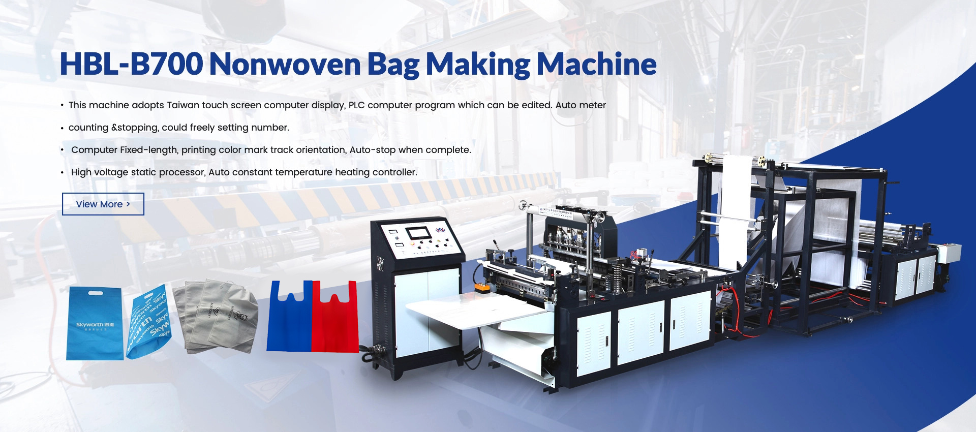Nonwoven bag making machine supplier